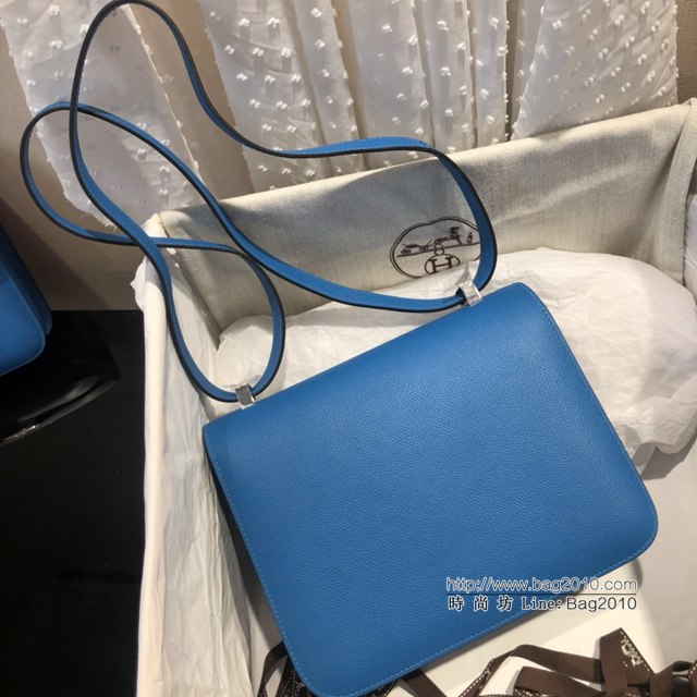 Hermes空姐包 愛馬仕Constance方胖子半手工 Epsom掌紋小牛進口皮 Hermes單肩斜挎包  tdh2097